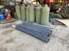 6 No grain pedestals, 4 No grain spears and 6 No tops (Oxfordshire)