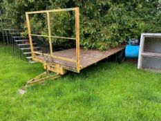 18ft single axle bale trailer (Buckinghamshire) (NO VAT)