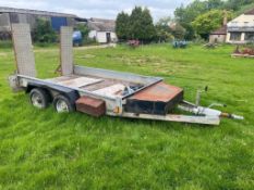 Indespension 3.5 tonne trailer V675 Vers: A twin axle, LED lights with 10ft x 6ft ramps (Buckinghams