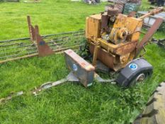 Powered pedestrian roller on transport trailer (Buckinghamshire) (No VAT)