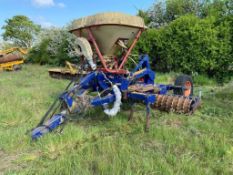 5 Leg 3m Howard subsoiler with packer roller and Vicon supaseeder. Home adapted to make bean and rap