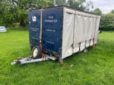12ft home made curtain side trailer (Buckinghamshire) (NO VAT)