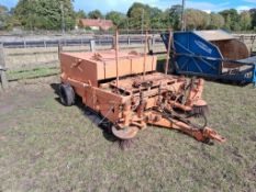 Paddock sweeper, 5ft trailed. PTO and hydraulic driven