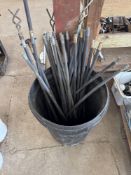 Quantity drainage rods