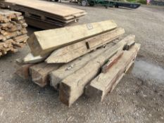 Quantity wooden gate posts