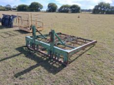 Flat 10 bale grab with Q-fit attachments. NB: no hydraulic pipe