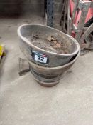 7No cast iron troughs