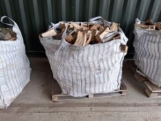 1m3 part seasoned ash & misc logs. No VAT