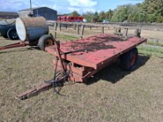 3t Hi-tip trailer, single axle on 12.5/80-15 wheels and tyres