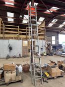 2No aluminium ladders