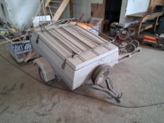 Single axle car trailer