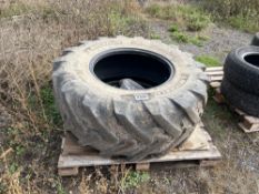 Single Michelin 460/70R24 tyre