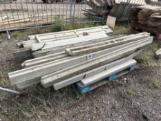 Quantity concrete fence posts & gravel boards