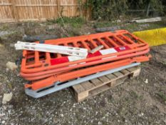 Quantity pedestrian barriers