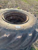 Pair of Goodyear 23.1-26 tyres on on 8 stud rims