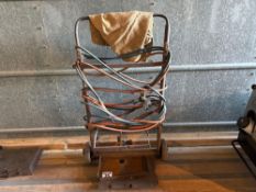 Gas cutting trolley c/w lance and gauges