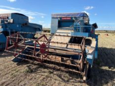 1973 Ransomes Crusader combine harvester. C/w 9.8ft header. 2-wheel drive. Reg: TAL 994L. Chassis no