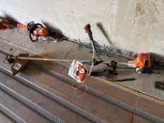Stihl FS85 strimmer c/w spare cord. Manual in office.