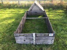 Wooden poultry house and run