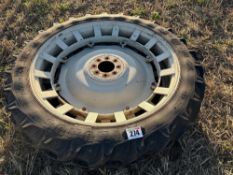 Pair of Taurus RC 95- 230/95R44 row crop wheels and tyres