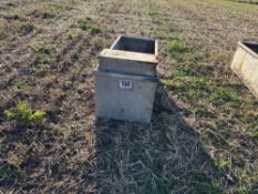 Galvanised water trough