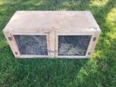 3 No wooden poultry pens