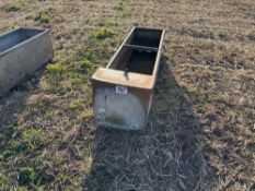 Galvanised water trough