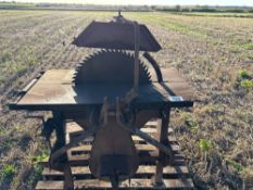 PTO driven saw bench