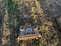 Pair of Ford draw bar hangers