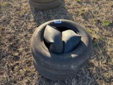 Pair of Dunlop 9.0-16 tyres & inner tubes