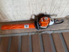 Stihl HS 82 RC petrol hedge trimmer. Manual in office.