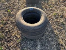 Pair of Dunlop 10.0-16 tyres & inner tubes