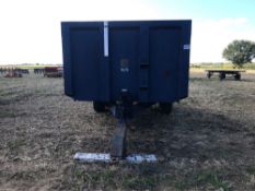 1988 Ken Wootton twin axle 8t dump trailer. On 12.5/80-15.3 wheels and tyres. Serial No: 8.1841