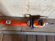 Stihl HSA50 battery hedge trimmer - battery not included. Manual in office.