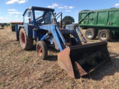 JCB 3 back hoe and loader. C/w bucket and dyking bucket. Reg: AUD 620B. V5 available in office