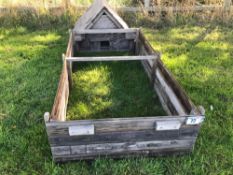 Wooden poultry house and run