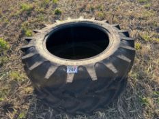 Pair of 13.6-28 tyres