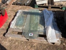 Quantity misc. glass sheets