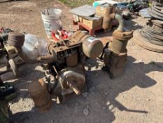 Petter petrol engine with water pump