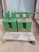 2No. John Deere Belly Weights - (Cambridgeshire)