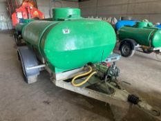 2011 Trailer Engineering 2000l tank. Serial no 21842 C/w Honda WX10T pump