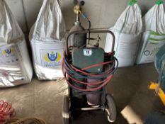Oxyacetylene C2H2 cutting equipment and trolley