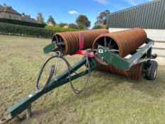 NRH Engineering hydraulic folding cambridge rolls. Serial no: 235310