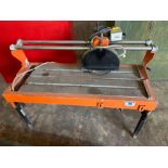 Red Band UK Ltd - 110v brick cutting table saw. 3 phase. Serial no: 1804RBU014