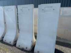 10no. Moore 3.0m x 1.2m portable concrete grain sections
