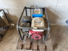 Honda GX160 petrol engine. C/w dual vault 203v/2.2kw generator