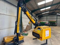 2014 McConnel PA6565T hedge cutter. C/w McConnel 6565T power arm, hedge cutter serial no: M1435453,