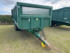 1999 Bailey Beeteaper trailer, 14T, twin axle, twin ram on 385/65R22.5 wheels and tyres, hydraulic r