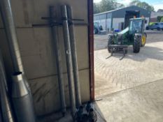 3no. galvanised grain spears and 3No Martin Lishman 130w fans