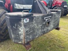 2013 Philip Watkins weight block / toolbox, 1,500kg. Serial no: ATT341